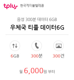 우체국 티플 데이터6G